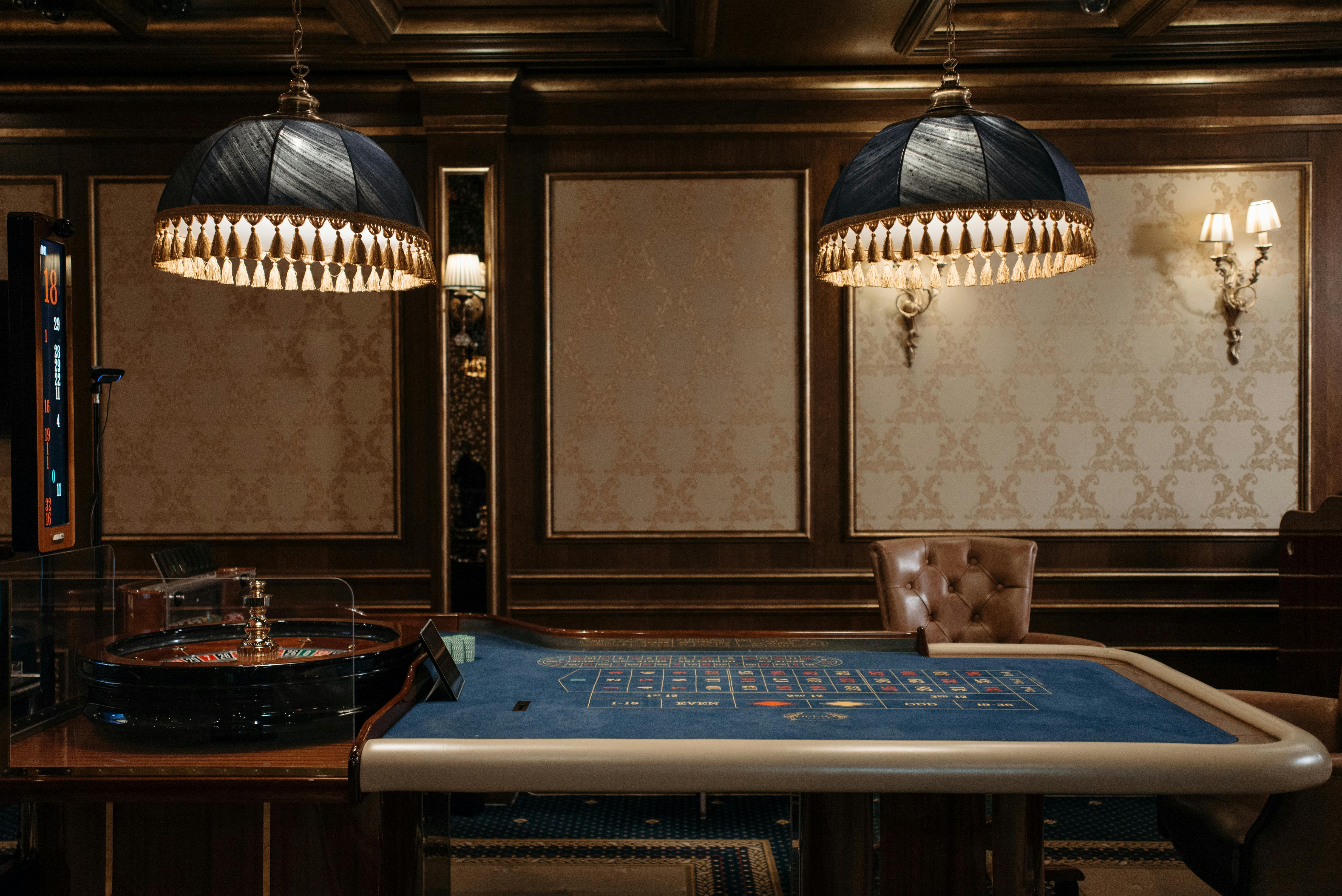 Baccarat table